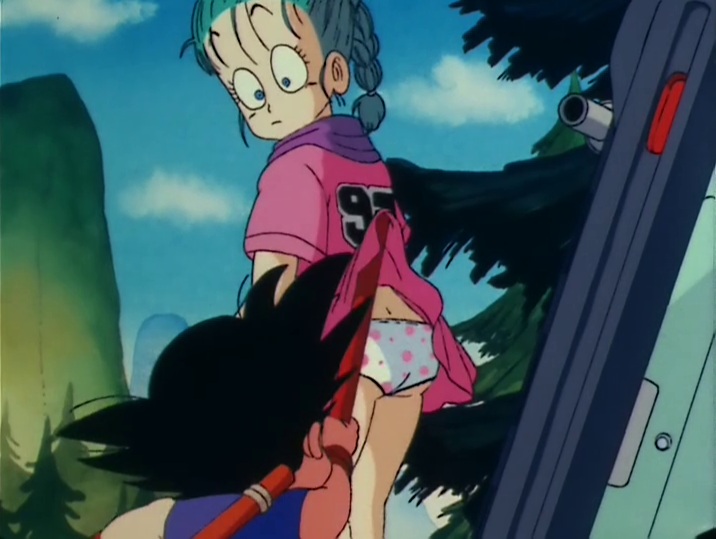 ninsegado91: realanimefunservice:   A mysterious monkey-tailed boy named Goku teams up with a teenage computer-wiz girl named Bulma to search for the mystic Dragon Balls. According to legend, whoever collects all 7 Dragon Balls will have any one wish